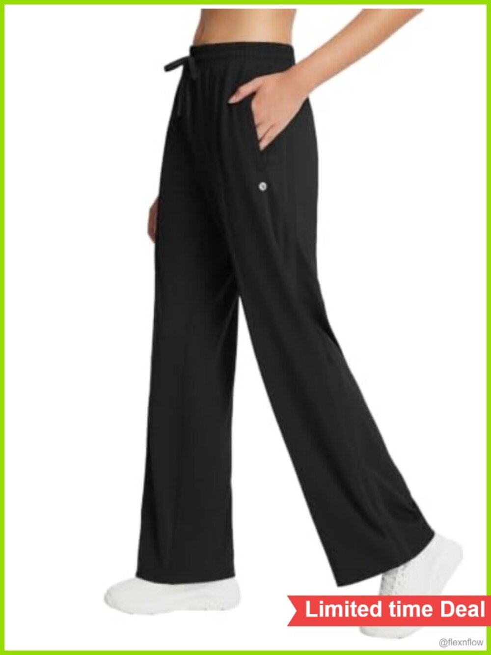 Petite Track Pants 27 Inseam Straight Leg Sweatpants with Pockets